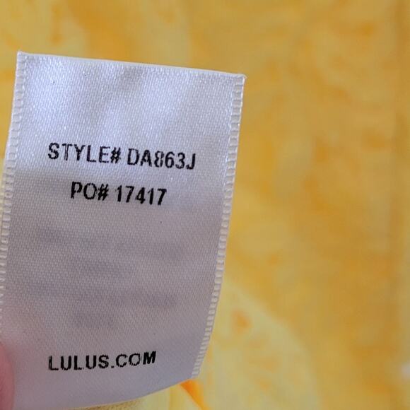 Lulu's Yellow Lace Bodycon Dress - Picture 6 of 7